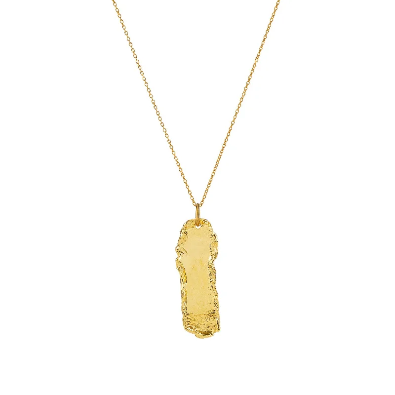 Ladies simple gold necklaces-The Minerva Gold Plated Necklace