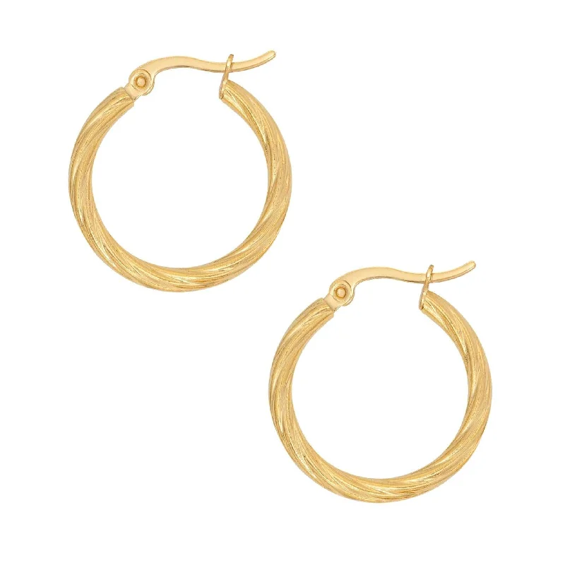 Ladies gold earrings-Brielle Hoop Earrings