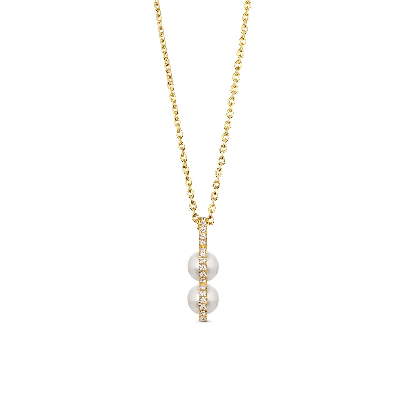 Ladies platinum necklaces-Bahati Gold Plated Necklace w. Zirconia