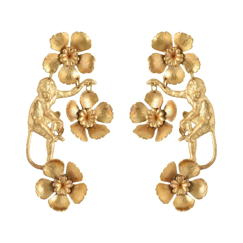 Ladies statement earrings-Vervet Earrings