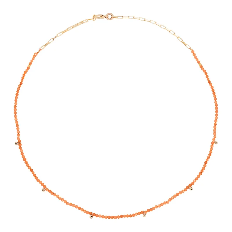 Ladies sterling silver pendants-Orange Gold Plated Necklace w. Zirconia