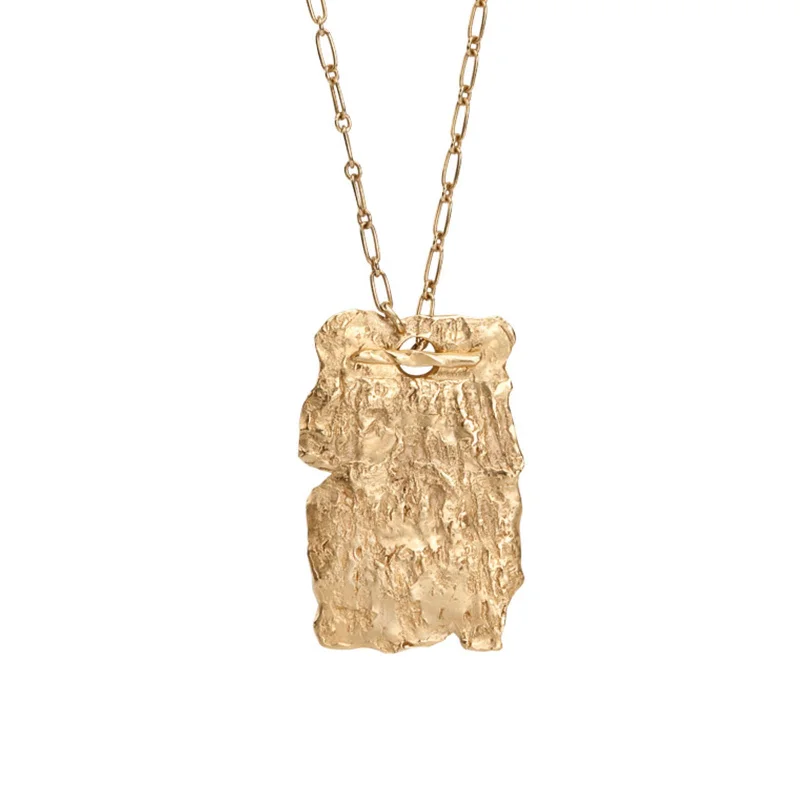 Ladies layered necklaces-Into the Woods Necklace Gold Plated