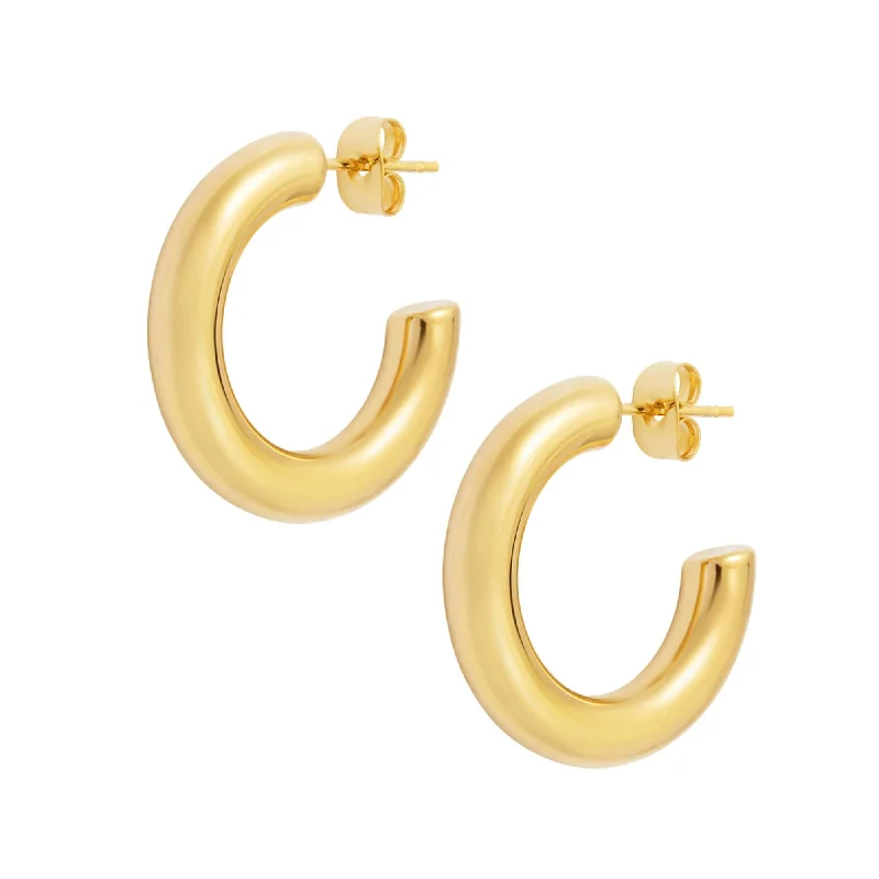 Ladies teardrop earrings-Classic Hoop Earrings