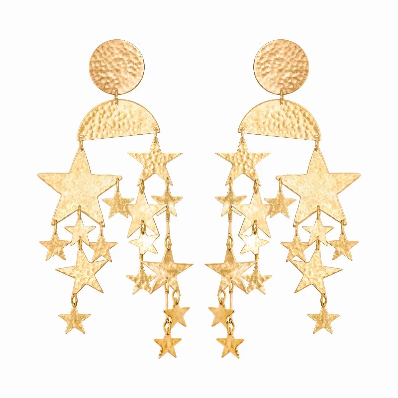 Ladies engraved earrings-Cassiopeia Earrings