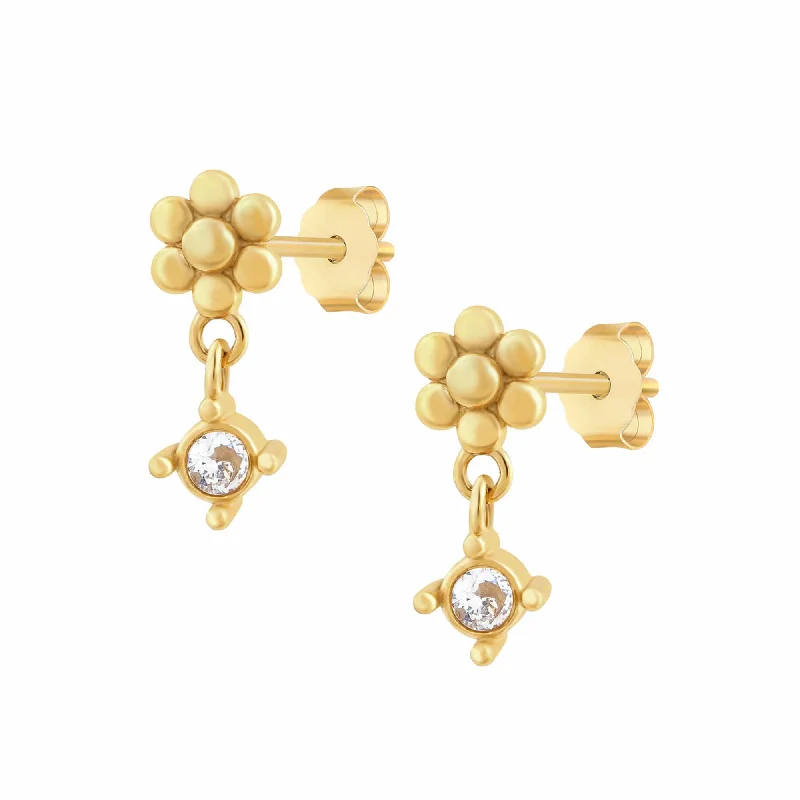 Ladies multi-layer earrings-Elizabeth Stud Earrings