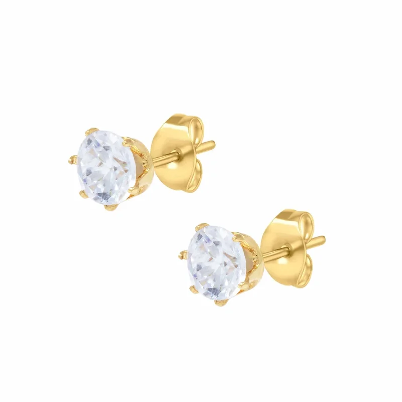 Ladies cocktail earrings-Pristine Stud Earrings