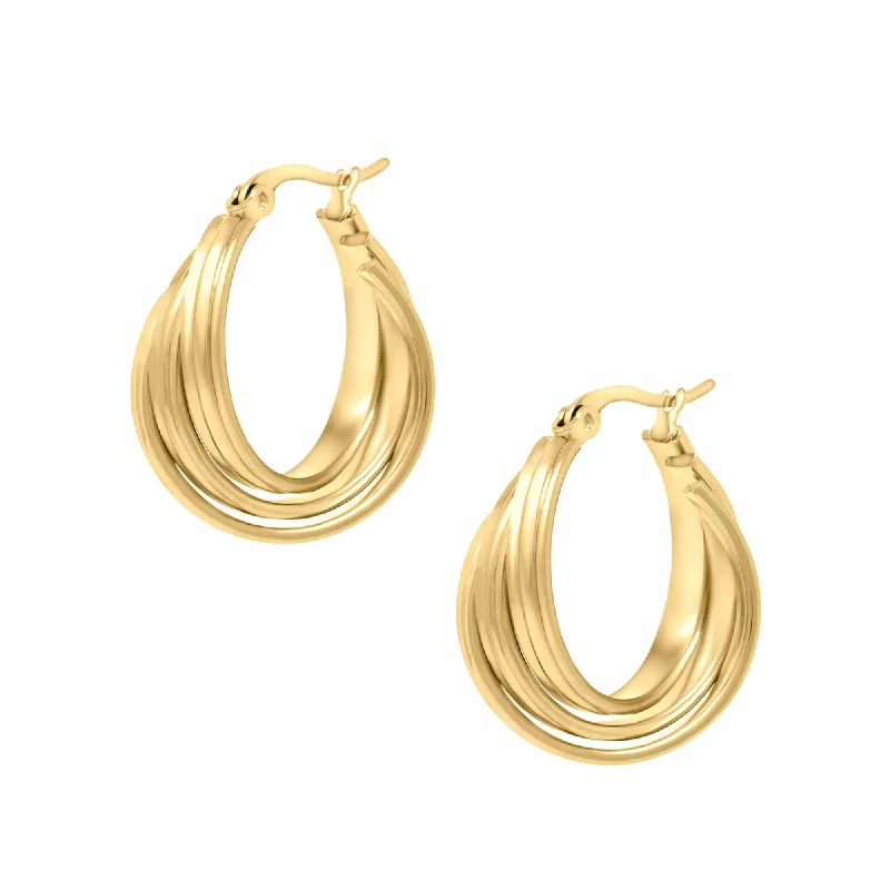 Ladies luxury hoop earrings-Chelsea Hoop Earrings