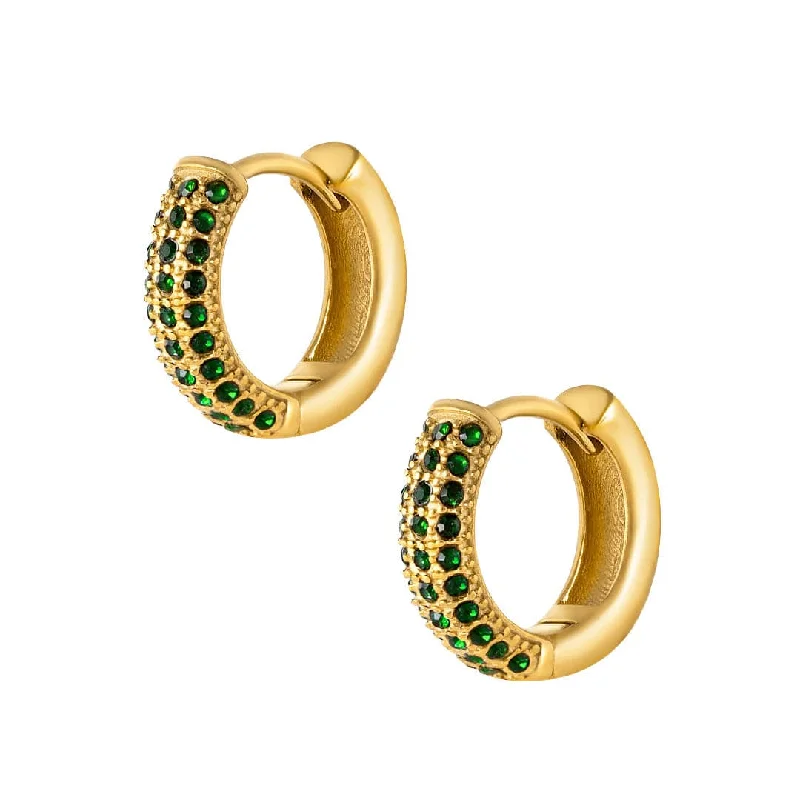 Ladies bridal hoop earrings-Matilda Hoop Earrings