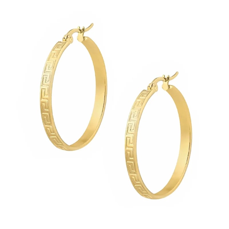 Ladies elegant stud earrings-Morocco Hoop Earrings