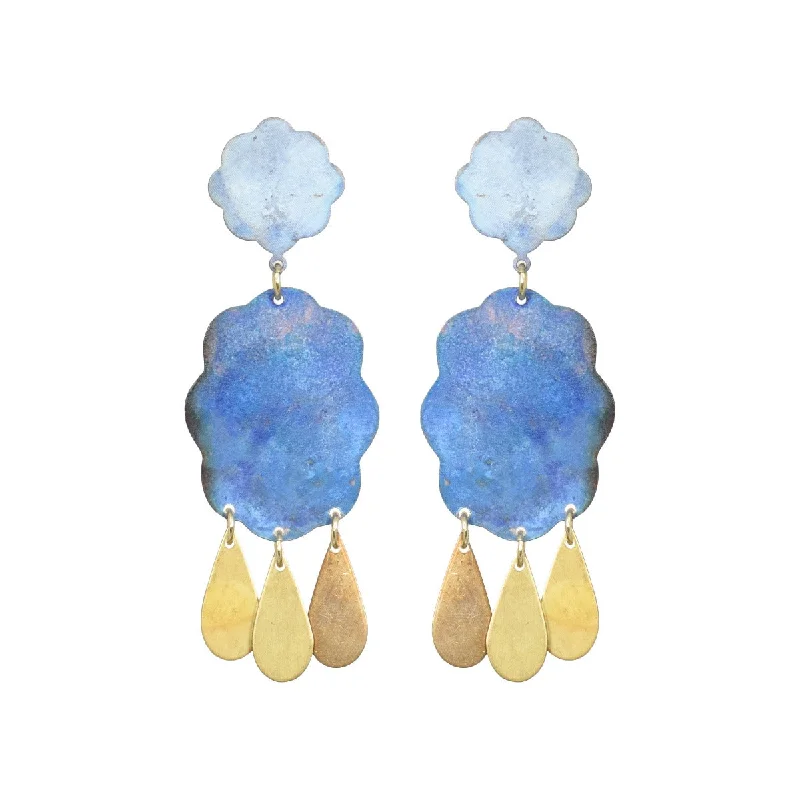 Ladies fashion earrings-Raincloud Earrings