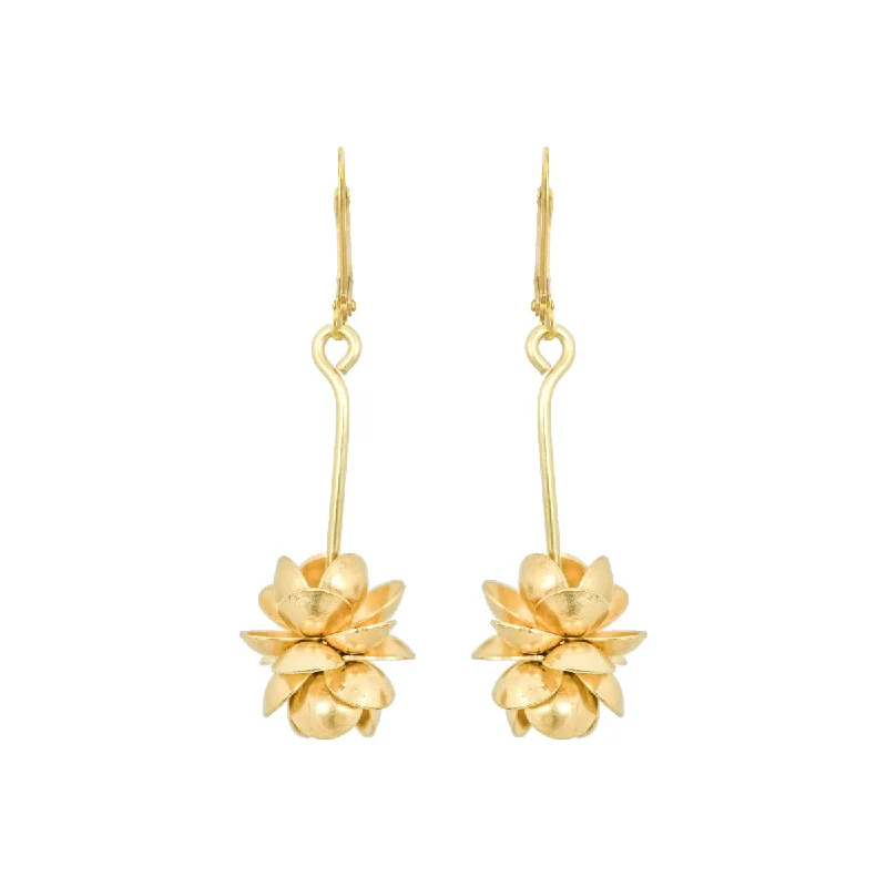 Ladies bridal earrings-Padma Earrings