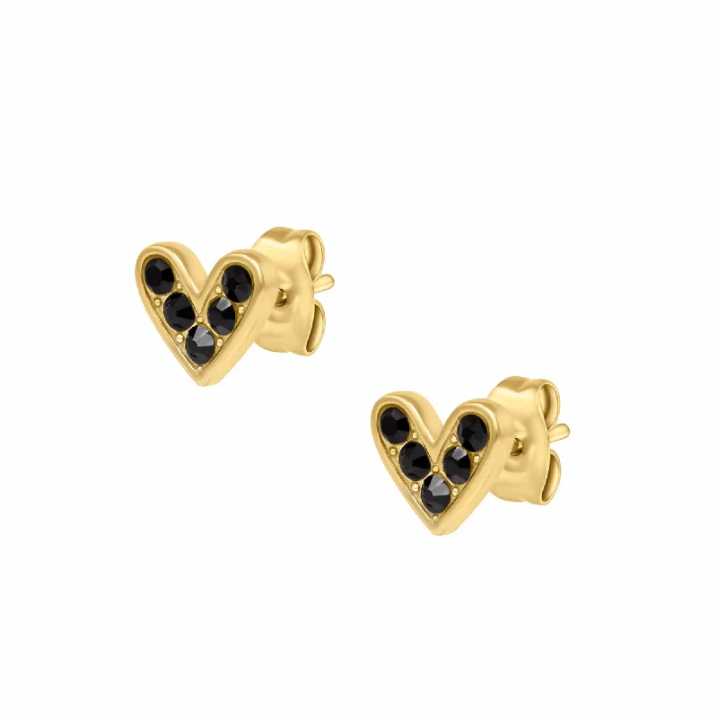 Ladies solitaire earrings-Last Love Stud Earrings