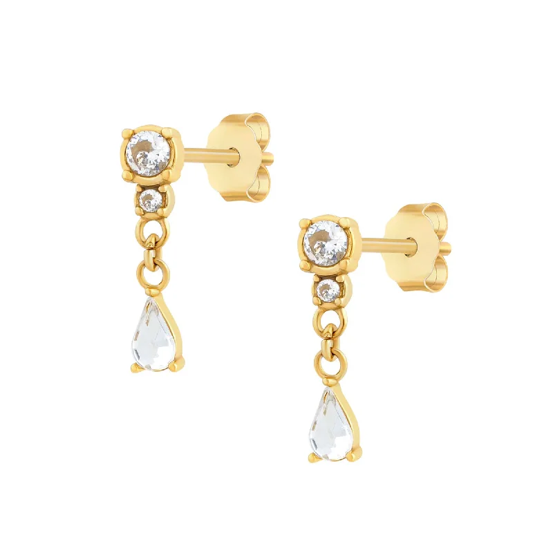 Ladies crystal stud earrings-Hannah Stud Earrings