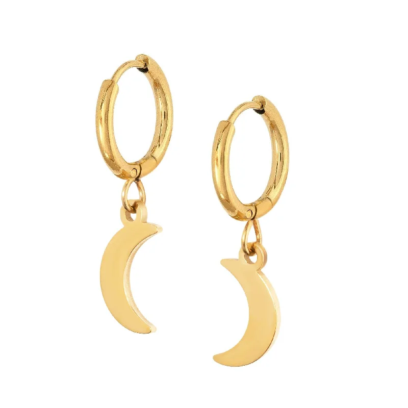 Ladies pearl earrings-Spirit Hoop Earrings