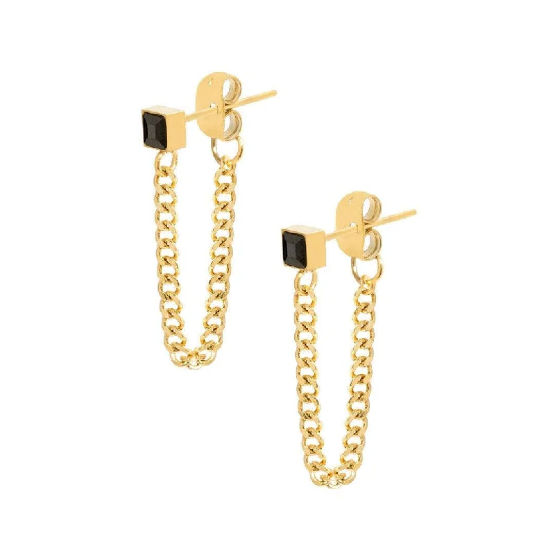 Ladies gold stud earrings-Blake Stud Earrings