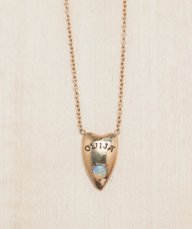 Ladies diamond necklaces-Ouija Planchette Necklace