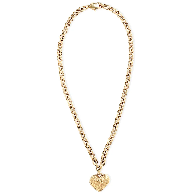 Ladies two-tone necklaces-Roma Gold Plated Necklace