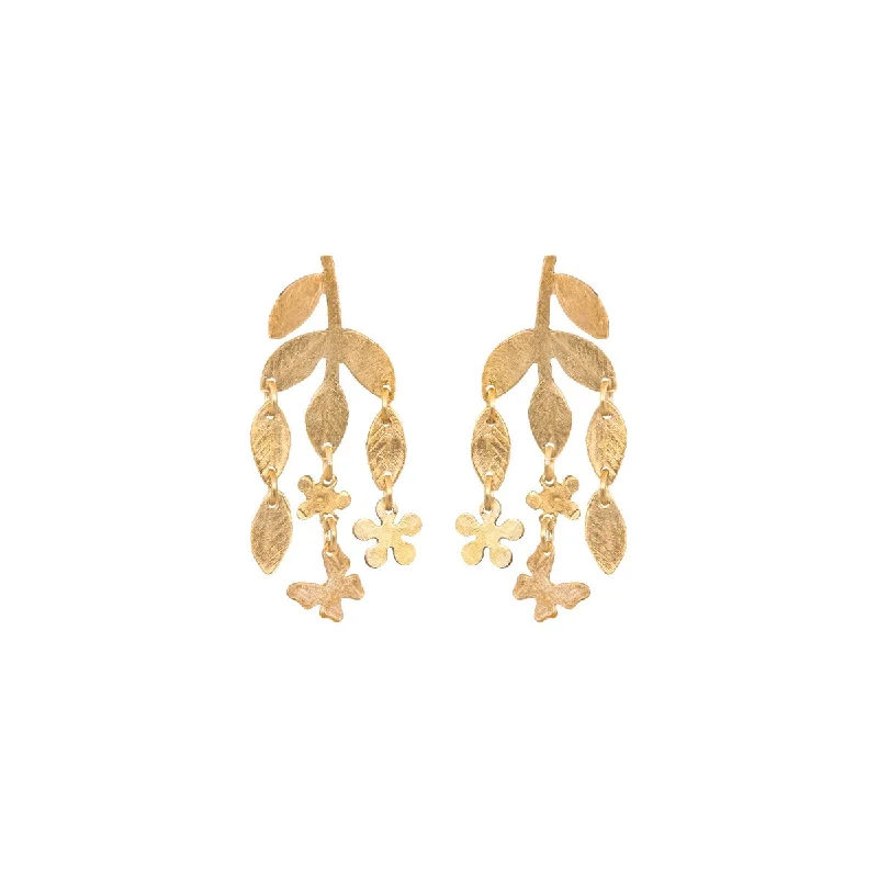 Ladies gold hoop earrings-Sweet Spring Earrings