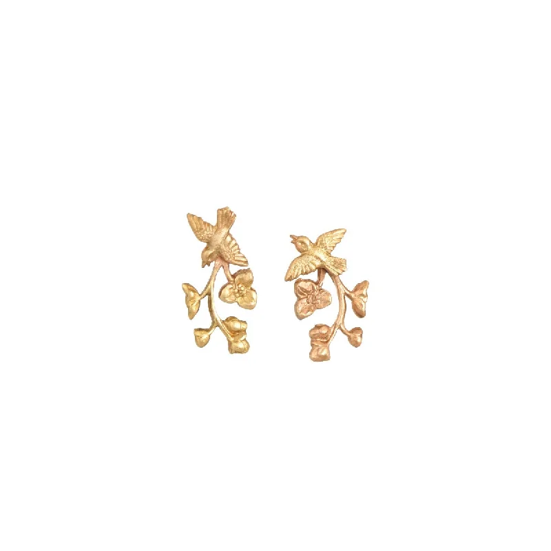 Ladies crystal stud earrings-Lark Earrings