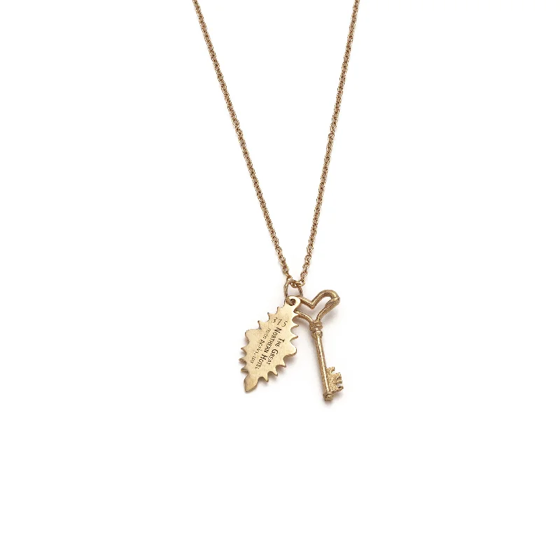 Ladies layered gold necklaces-Twin Peaks Set