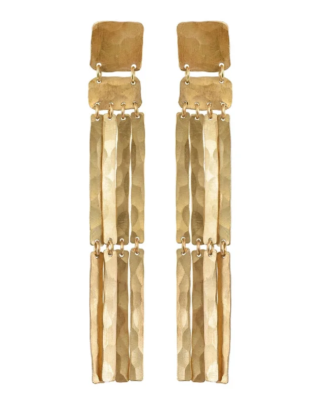 Ladies gold earrings-Padme Earrings