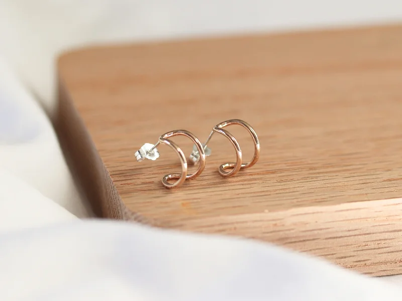 Ladies diamond hoop earrings-Ear Cuff Studs