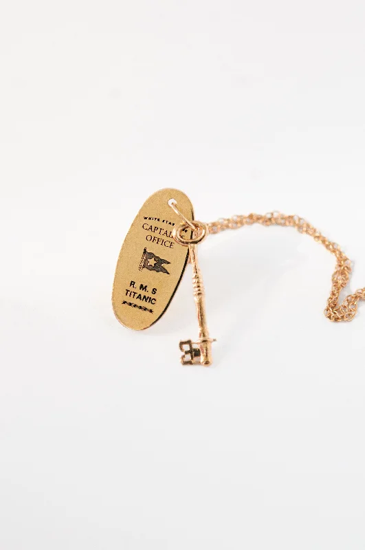 Ladies simple gold necklaces-Titanic Captain's Office II Key Set