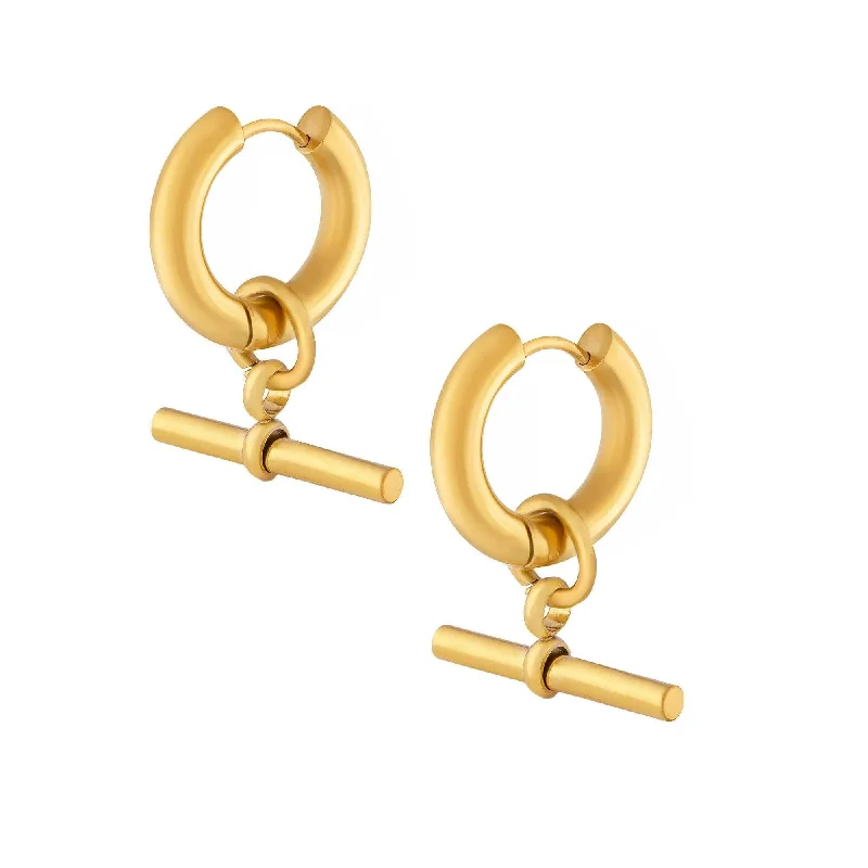 Ladies hoop stud earrings-Set Sail Hoop Earrings