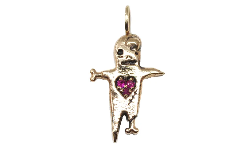 Ladies multi-layered necklaces-Ghoul with a Heart of Gold