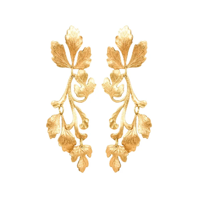 Ladies bridal hoop earrings-Gold Pietrina Earrings