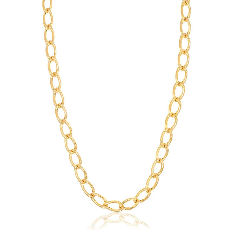 Ladies engagement necklaces-Ellisse 18K Gold Plated Necklace