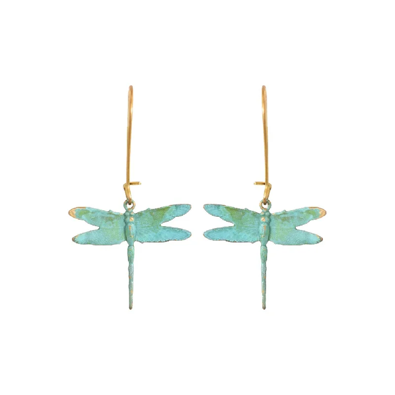 Ladies minimalist earrings-Little Batimamzelle Dragonfly Earrings