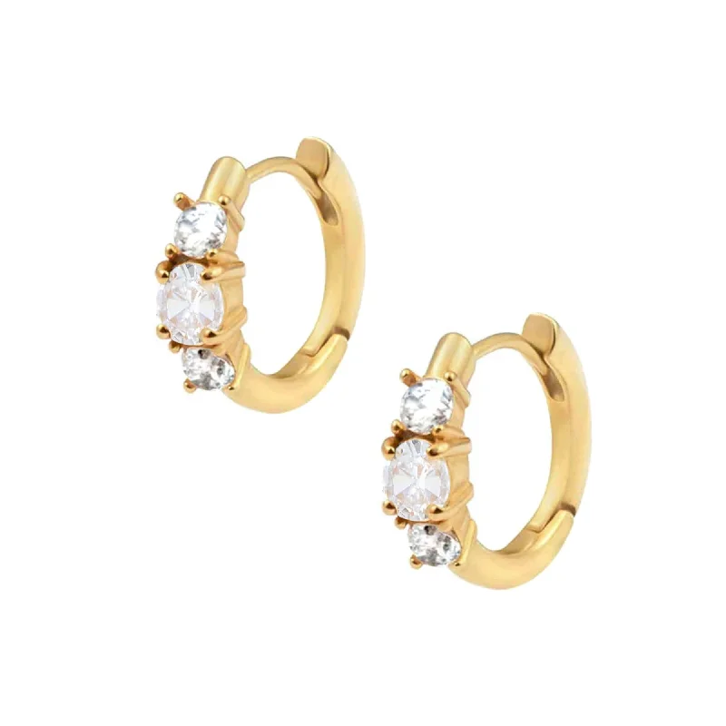 Ladies dainty earrings-Jodi Hoop Earrings