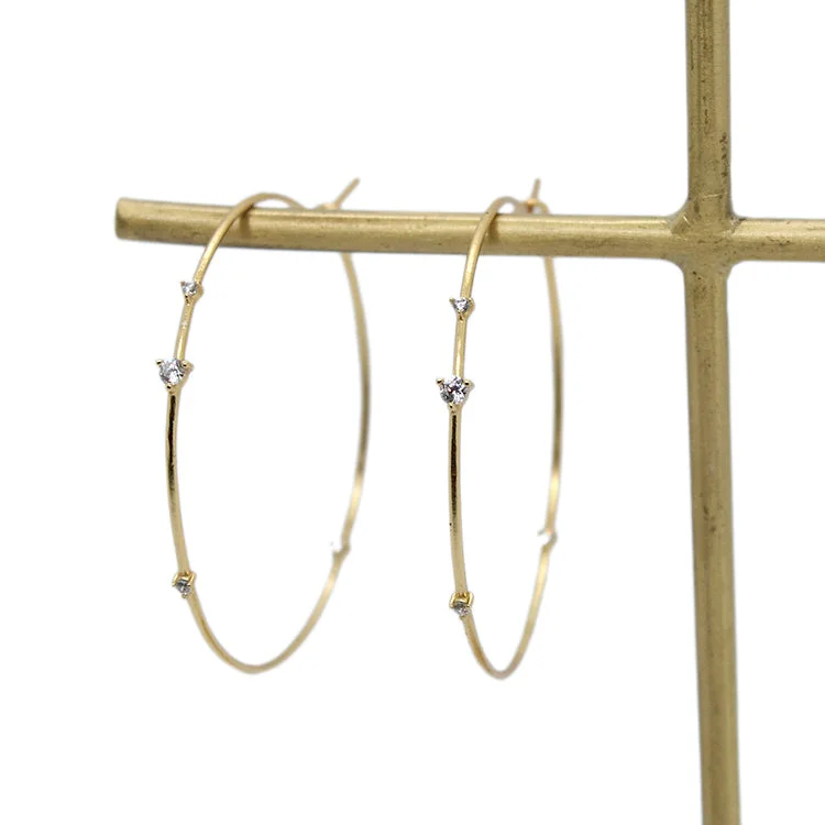 Ladies cocktail earrings-Twilight Hoops