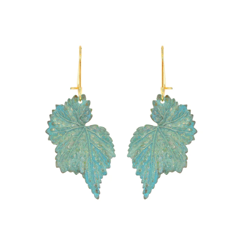 Ladies chandelier earrings-Mini Begonia Earrings