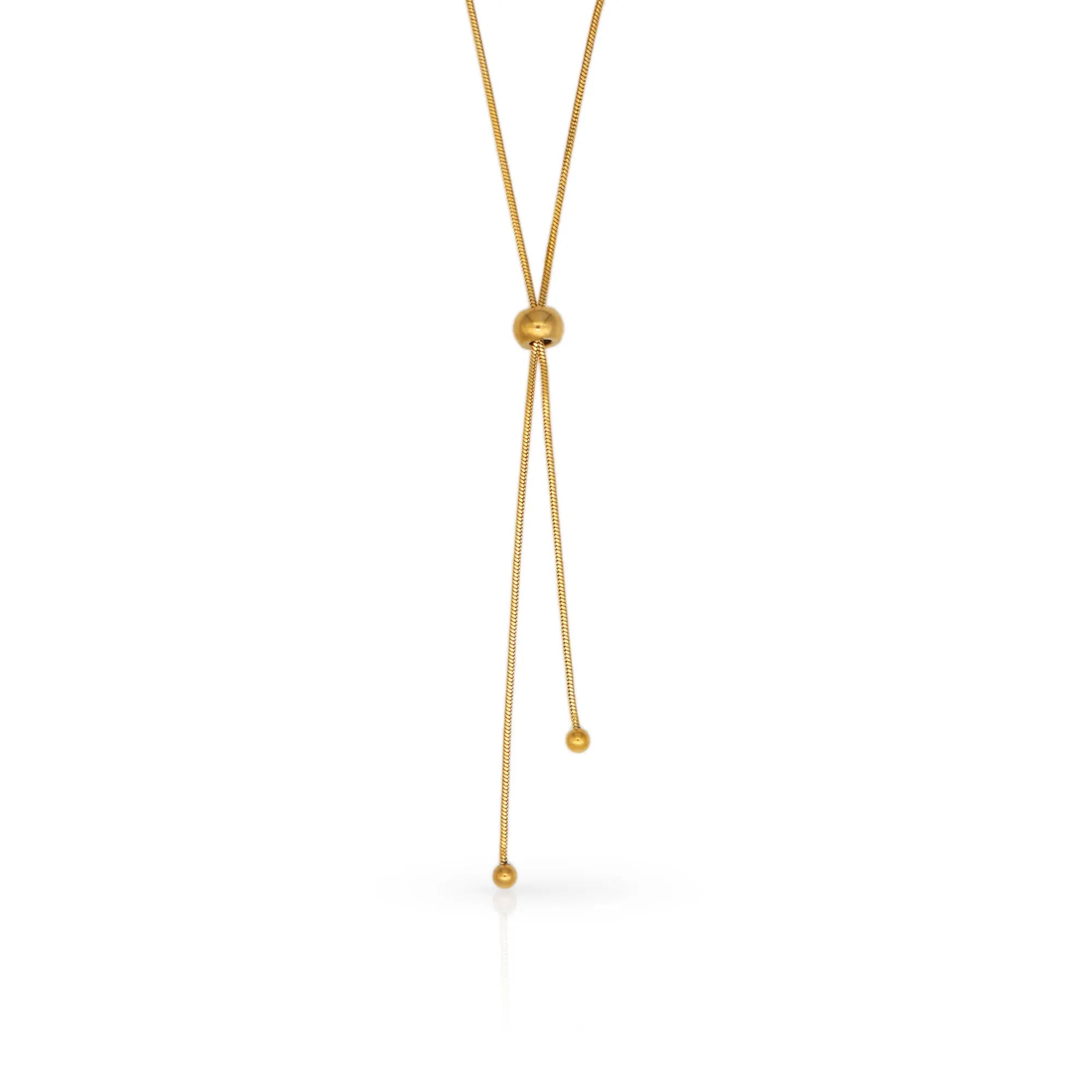 Ladies fine jewelry necklaces-Gold Droplet Necklace