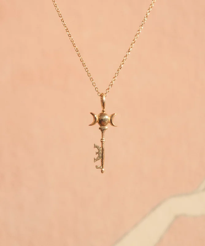 Ladies pearl drop necklaces-Exclusive! Hecate Key