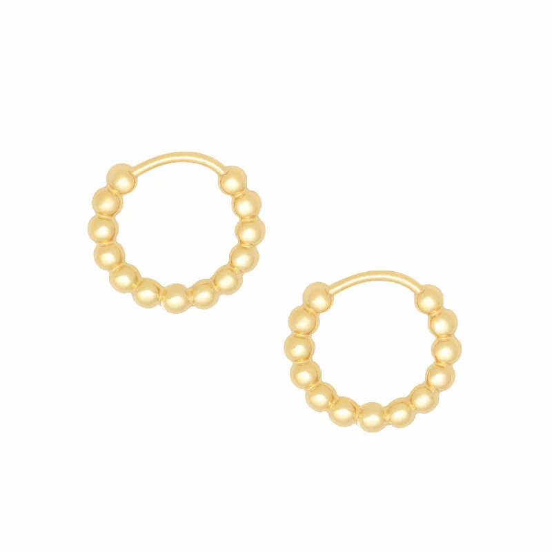 Ladies rose gold stud earrings-Daydream Hoop Earrings