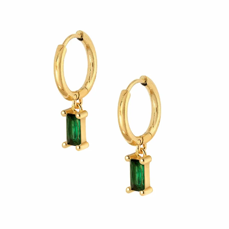 Ladies geometric earrings-Luisa Hoop Earrings