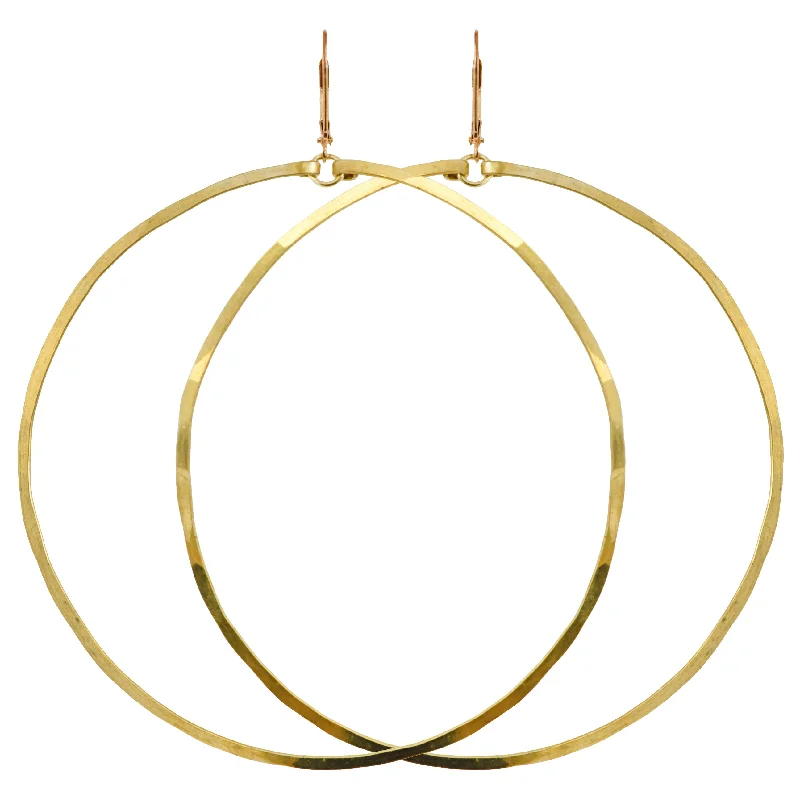 Ladies dangling earrings-Majorelle Hoop Earrings