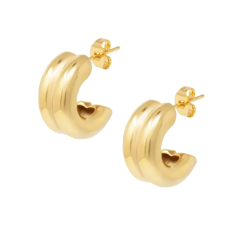 Ladies chandelier earrings-Rafaela Hoop Earrings