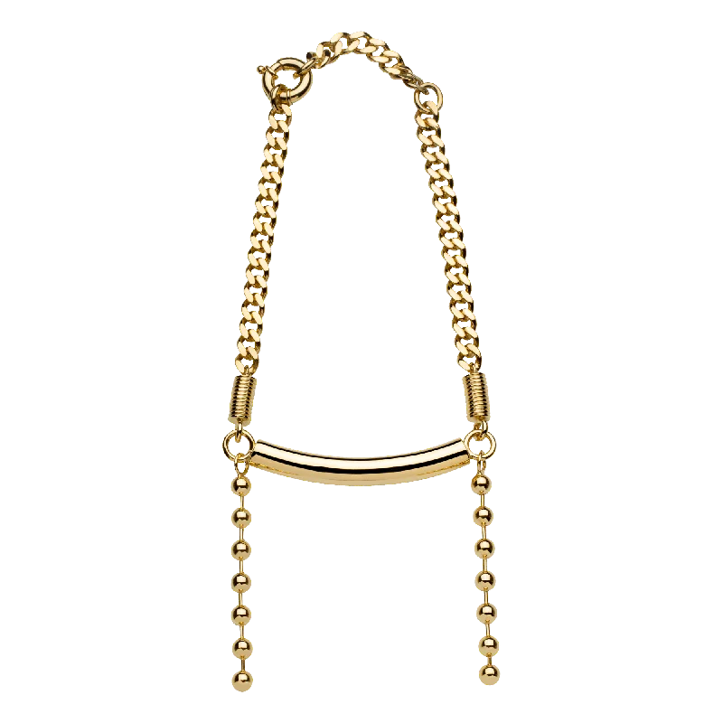 Ladies simple gold necklaces-Unisex Choker Gold Plated