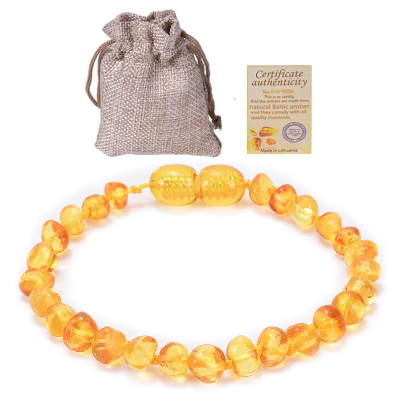 14-15cm Golden Amber Bracelet