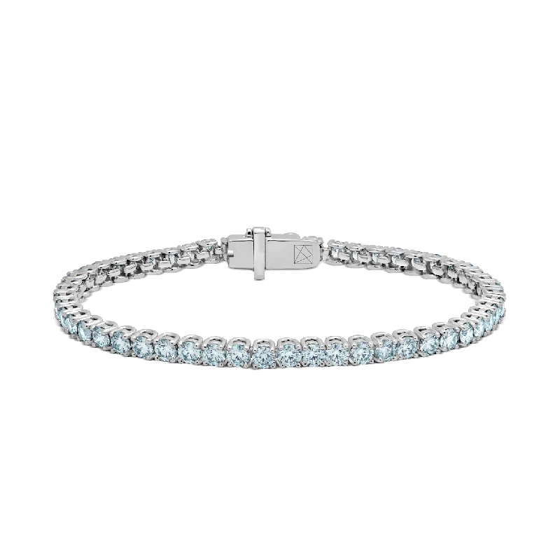 Ladies vintage bracelets-The Blue Tennis Bracelet, Small