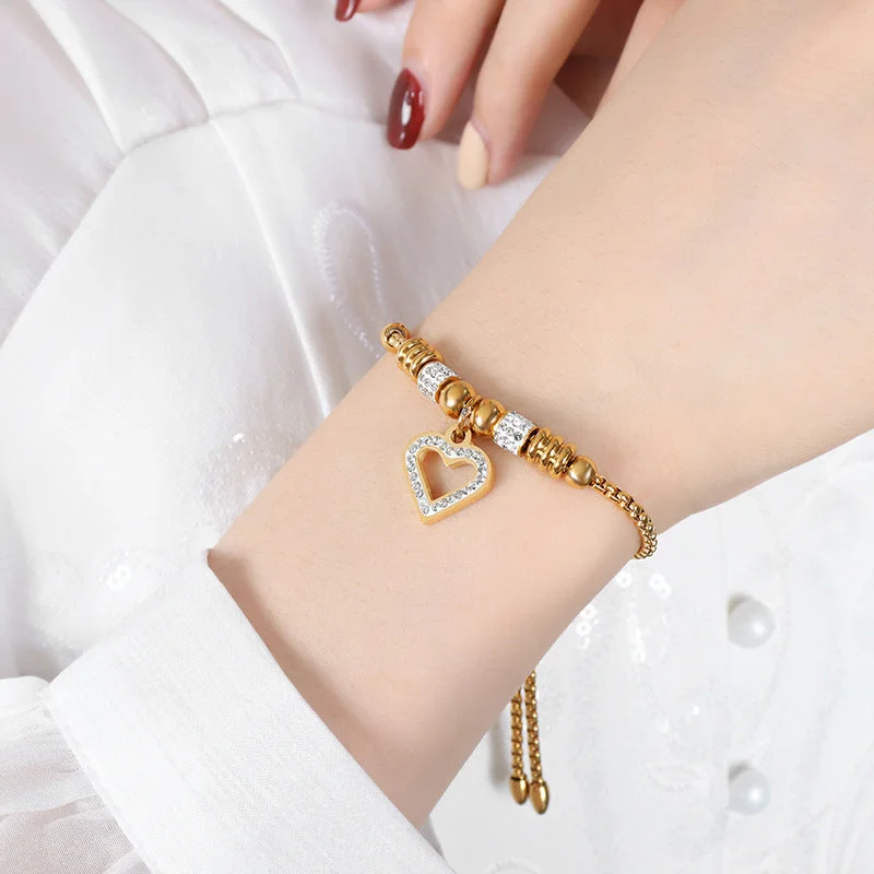 E411-578 Gold Bracelet-24cm