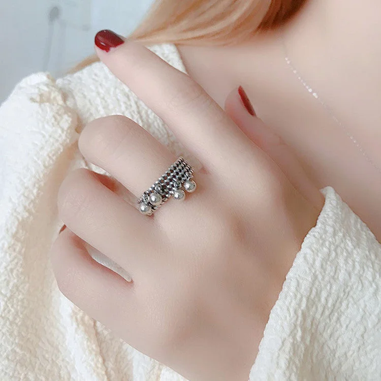 Ladies infinity rings-Wholesale Jewelry Retro Geometric Alloy Tassel Plating Open Ring