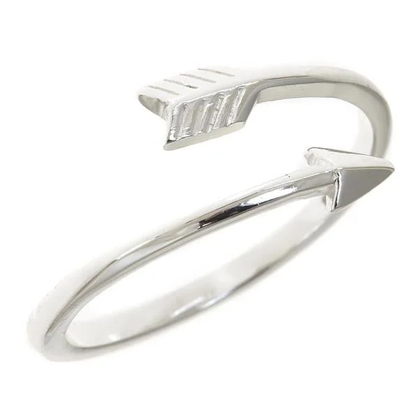 Ladies diamond wedding rings-Sterling Silver Arrow Wrap Ring