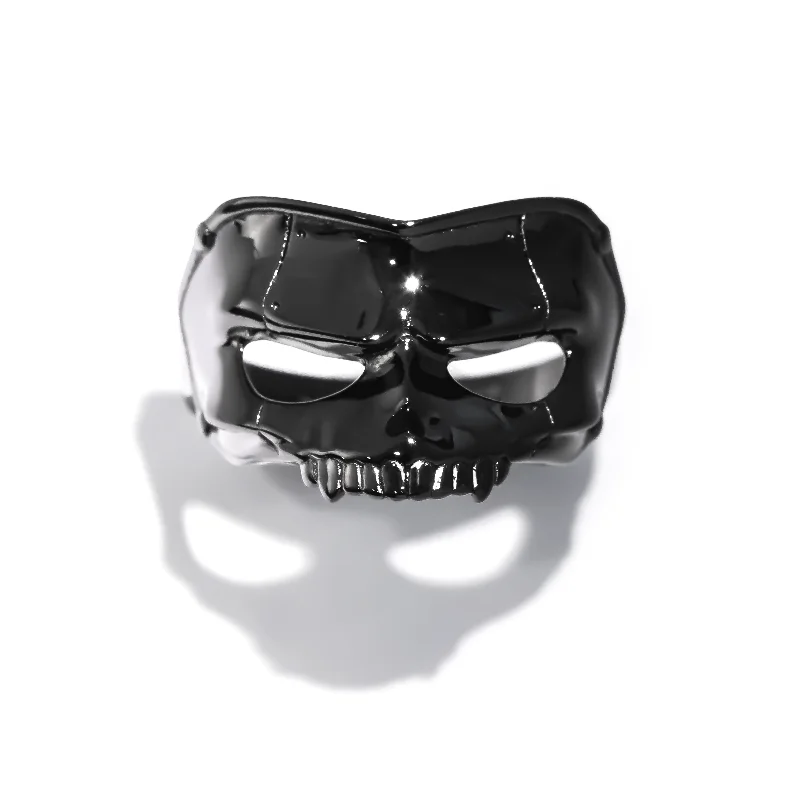 Ladies wedding rings-Skull Mask Ring