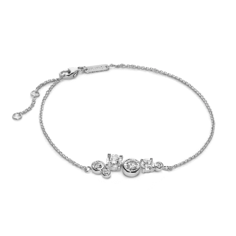 Ladies sterling silver bangles-The Belmont Bracelet