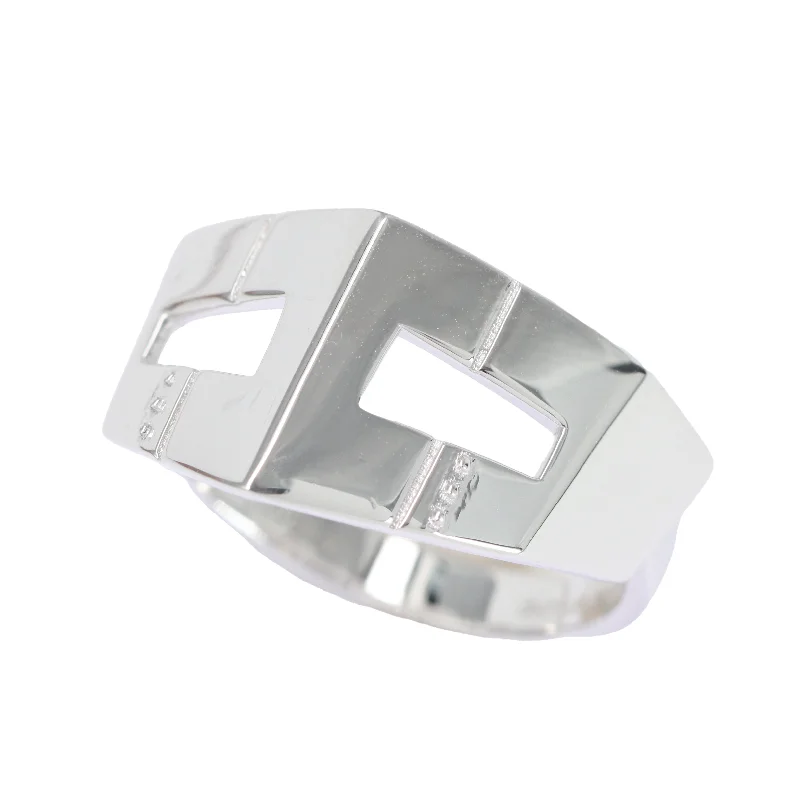 Ladies platinum rings-Queen Mask Ring